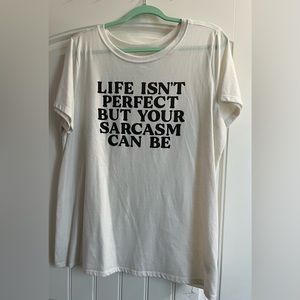 Torrid size 1 (14/16)- classic fit tshirt - sarcasm - EUC